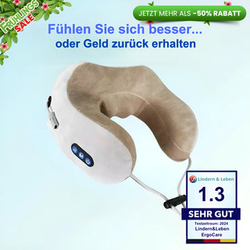 Lindern & Leben® ErgoCare Nackenmassagegerät Deluxe – Entspannung und Komfort für den Nacken