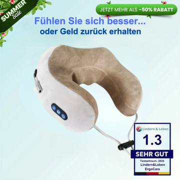 Lindern & Leben ErgoCare Nackenmassagegerät Deluxe – Entspannung und Komfort für den Nacken