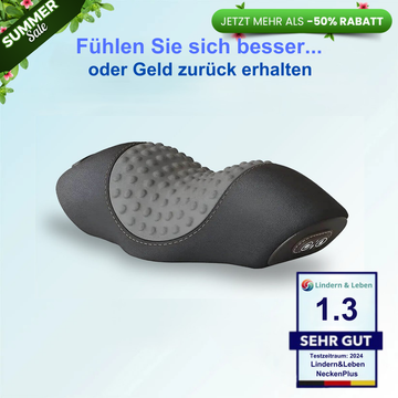 Lindern & Leben RelaxHeat NackenPlus - Elektrisches Massagekissen mit Wärme