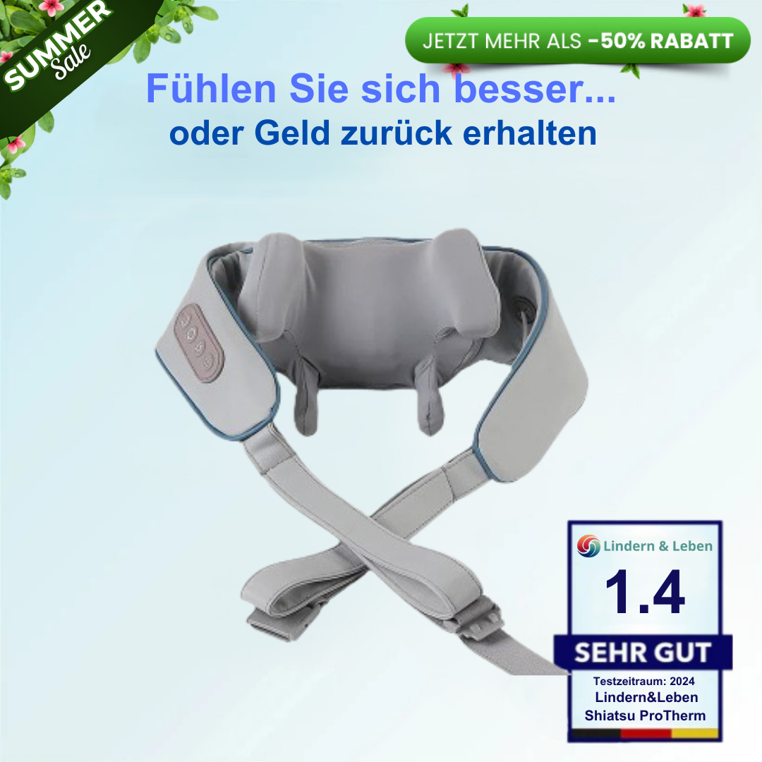 Lindern & Leben Shiatsu ProTherm – Intelligentes Wärme-Massagegerät