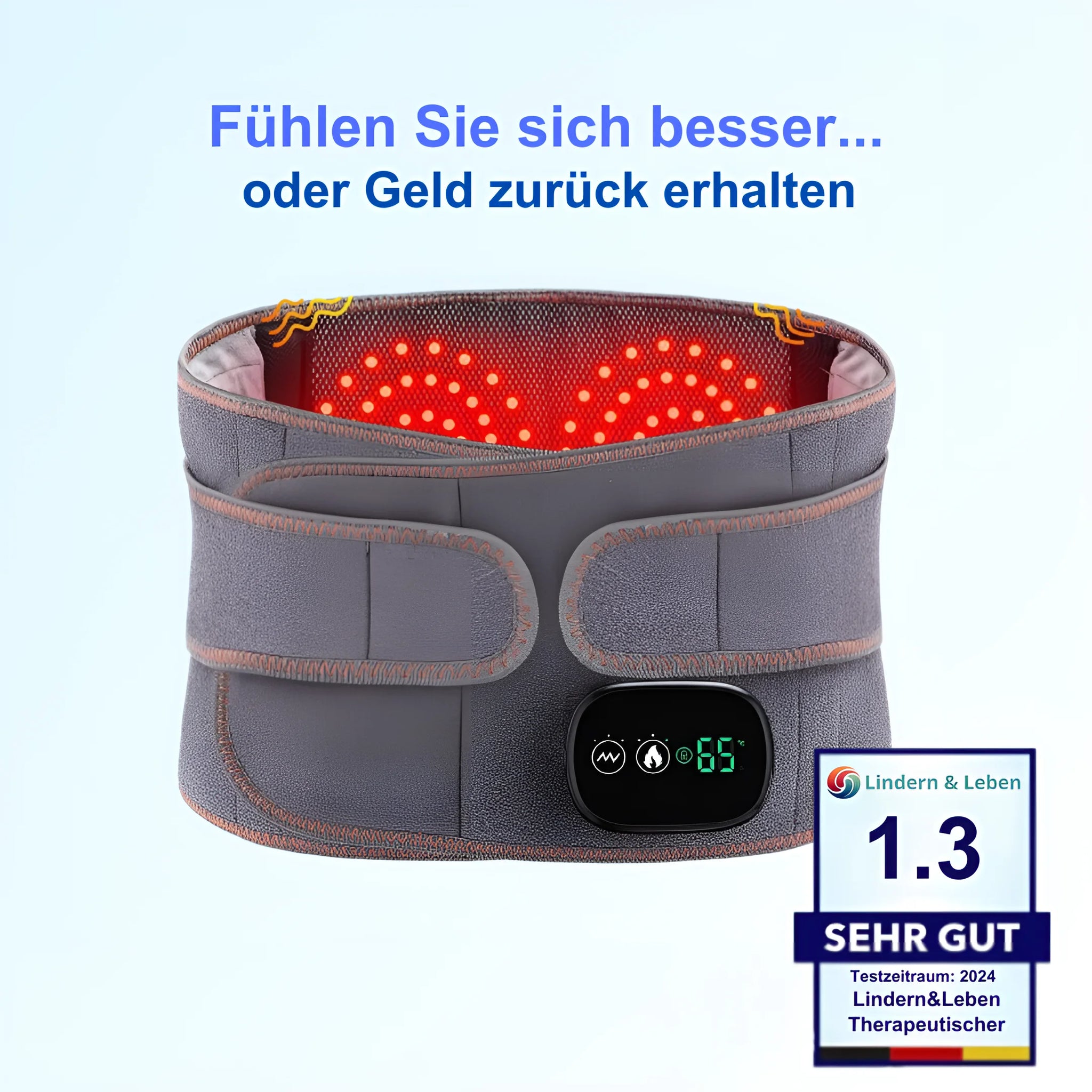 Lindern & Leben® Therapeutischer Heiz- und Massagete Gürtel